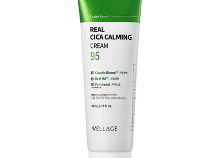 WELLAGE  Real Cica Calming 95 Cream, 80ml, 1 Pack