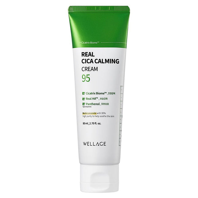 WELLAGE  Real Cica Calming 95 Cream, 80ml, 1 Pack