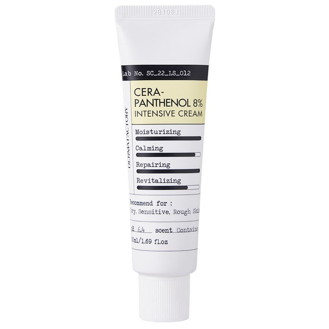 DERMA FACTORY  Cerapanthanol 8% Intensive Cream, 50ml, 1 Count