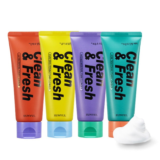 EUNYUL  Clean & Fresh Cleansing Foam, Set