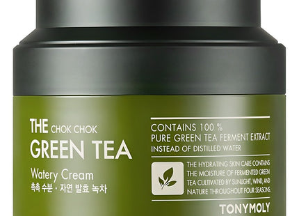 TONYMOLY The Chok Chok Green Tea Hydrating Cream, 100ml, 1 piece