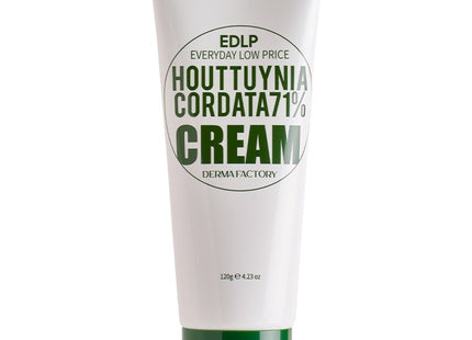 DERMA FACTORY  Houttuynia Cordata 71% Hydrating Cream 120g 1 Pack