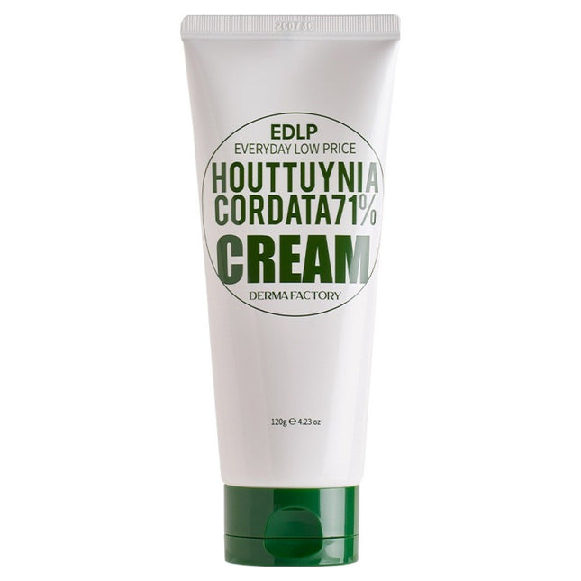 DERMA FACTORY  Houttuynia Cordata 71% Hydrating Cream 120g 1 Pack