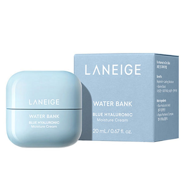 LANEIGE  Water Bank Blue Hyaluronic Moisturizing Cream, 20ml, 1 Count