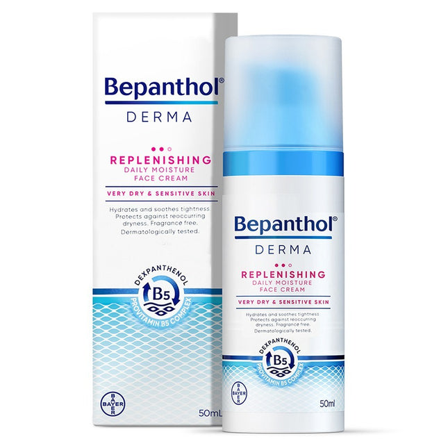 BEPANTOL  Derma Replenishing Daily Moisture Face Cream 50ml 1 Pack
