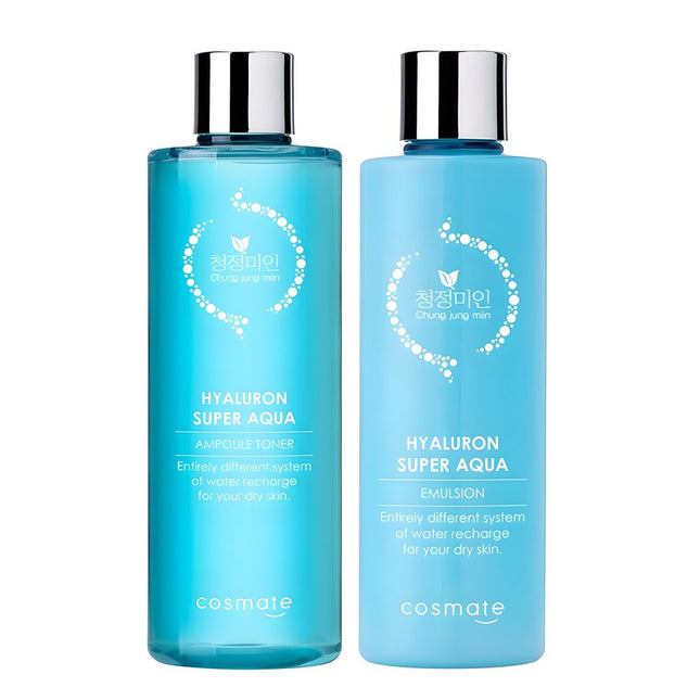 NONE Pure Beauty Hyaluron Ampoule Toner 420g + Emulsion 300g Set