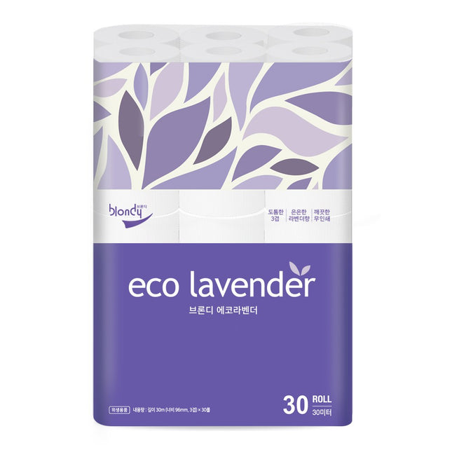 BLONDIE ECOLAVENDER 3-Ply Flushable Premium Toilet Paper