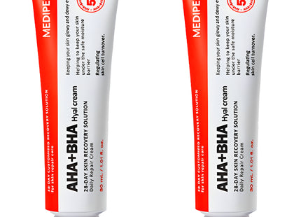 MEDI-PEEL  AHA BHA 28 Days Hyal Cream, 30ml, 2 Count