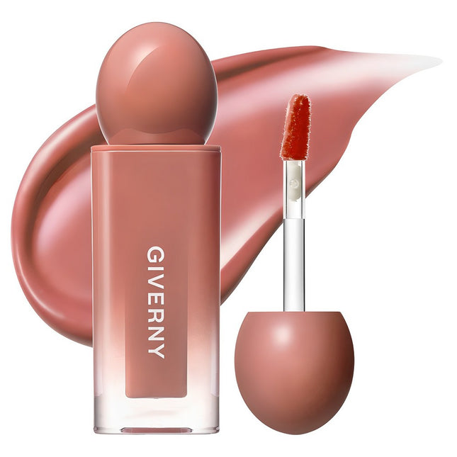 GIVERNY  Dewy Lip Glaze Tint, 02 Mellow Beige, 4.9g, 1 Count