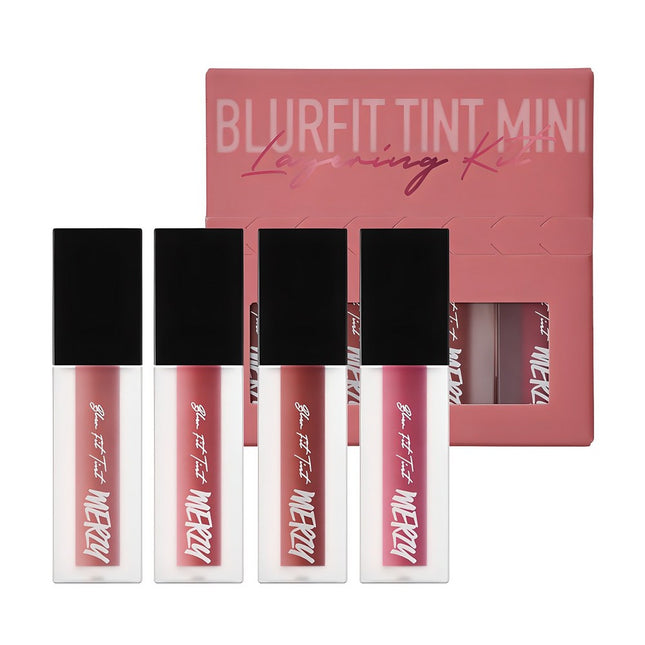 MERZY  BLUFFIT MINI LAYERING LIP TINT 1.5g x 4 SET
