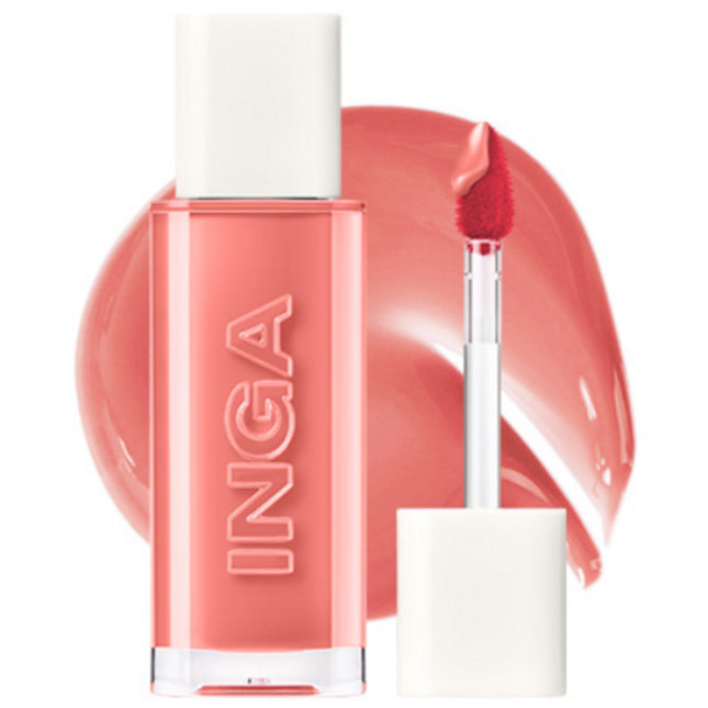 INGA  Water Glow Lip Tint, Rich Salmon, 1pc