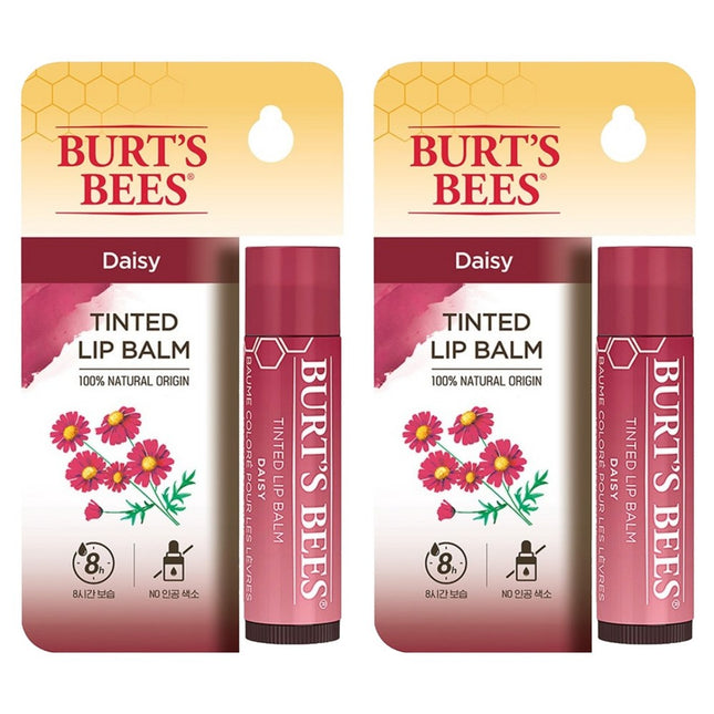 BURT'S BEES  Tinted Lip Balm Daisy 4.25g 2 Pack