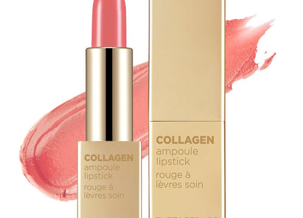 THE FACE SHOP  Collagen Ampoule Lipstick, 13 Brown Killer, 3.5g, 1 Count