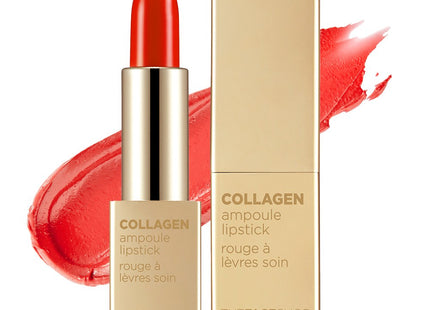 THE FACE SHOP  Collagen Ampoule Lipstick, 11 India Red, 3.5g, 1 count