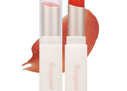 MERZY  GLOSSY MELTING TINTED COLOR LIP BALM, GL2 TANGERINE WISH, 4g, 1 Count