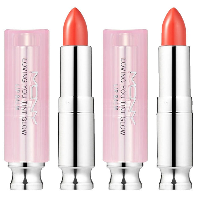 MCQUEEN NEW YORK  Loving You Tint Glow Lip Balm, Lively Coral, 3.5g, 2 count