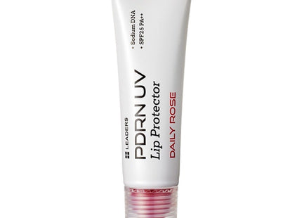 LEADERS  PDRN UV Protector Lip Gloss SPF25 PA++, Daily Rose, 10ml, 1 Count