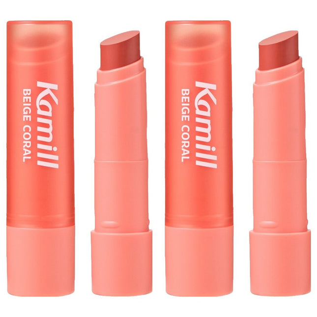 CAMILLE Camille Vegan Color Lip Balm Beige Coral 4.2g 2pack