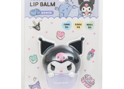 SANRIO CHARACTERS  Moist Lip Care Fruity Flavor Lip Balm, Kuromi (Blueberry), 8g, 1 pc