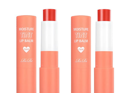 LIRR  Moisture Tint Lip Balm, Coral, 3.5g, 2 Count