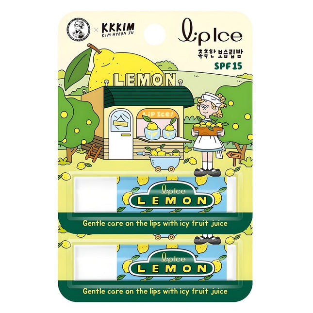 NONE  Lip Ice KKKIM Lip Balm, Lemon, 3.5g, 2 Count