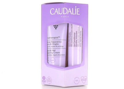 CAUDALIE  Vinotherapie Hand Cream 30ml + Lip Balm 4.5g, 1 Set