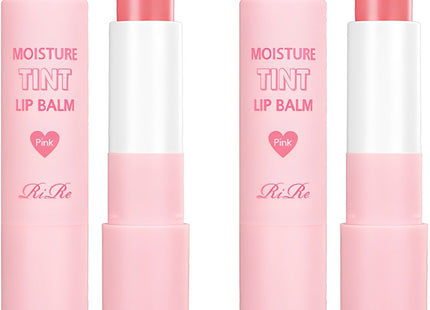 RIRE  Moisture Tint Lip Balm, Pink, 3.5g, 2 Count
