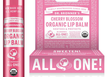 DR. BRONNER'S Dr Bronners Organic Lip Balm Cherry Blossom 4g 1pc