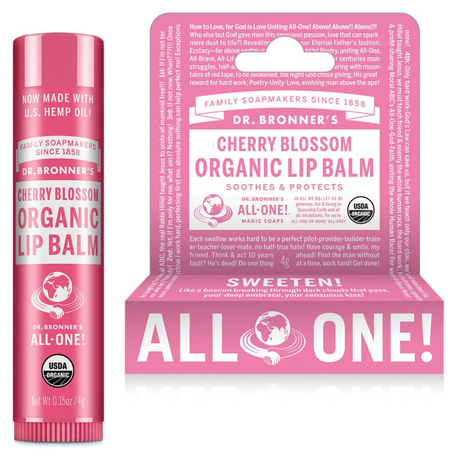 DR. BRONNER'S Dr Bronners Organic Lip Balm Cherry Blossom 4g 1pc