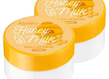 APIEUR Apieu Honey & Milk Daily Lip Mask, Honey, 6g, 2 Count
