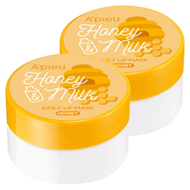 APIEUR Apieu Honey & Milk Daily Lip Mask, Honey, 6g, 2 Count
