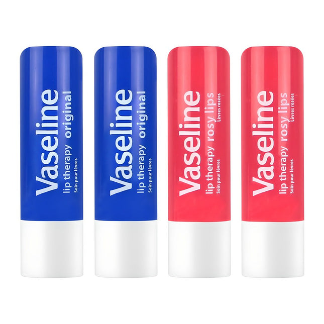 VASELINE  Lip Therapy Original Rosy Lip Balm Duo Set, Original, Rosy, 4.8g, 1 Pack