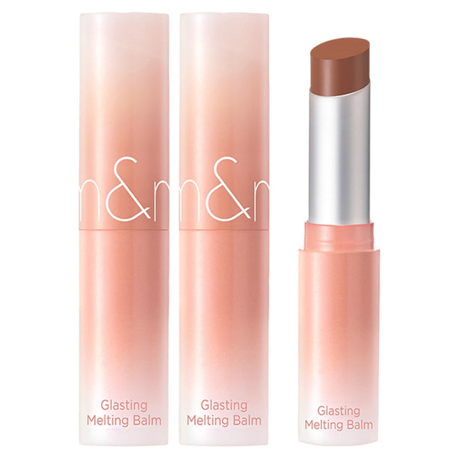 ROM&ND  Glasting Melting Lip Balm, 11 Buffy Coral, 3.5g, 2 Count