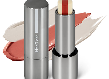 GRAPHE  MEN'S TRIPLE NAKED LIP BALM, RED BROWN, 1PC