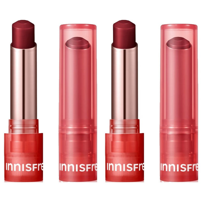 INNISFREE  Dewy Tint Lip Balm, Shade 05 Power Cherry, 3.2g, 2 Count