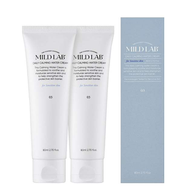 MILD LAB Daily Calming Moisture Cream, 80ml, 2 Pack