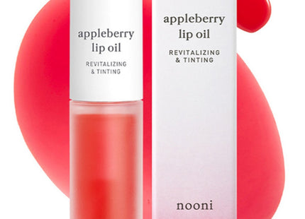 NUNU  Apple Lip Oil, Apple Berry, 3.7ml, 1 Count