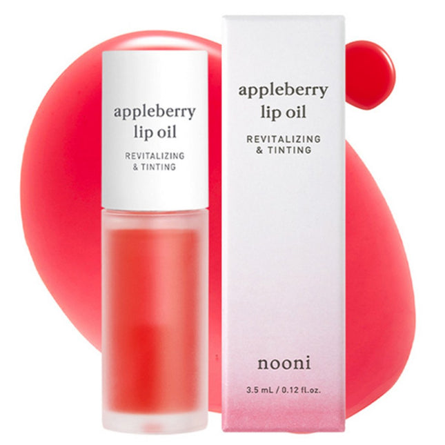 NUNU  Apple Lip Oil, Apple Berry, 3.7ml, 1 Count