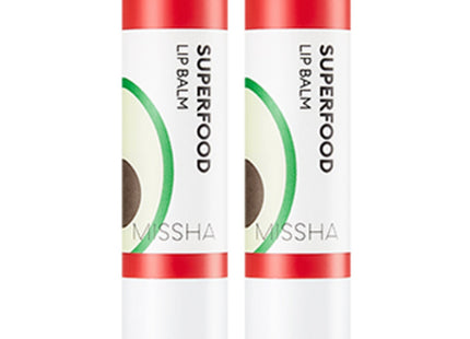 MISSHA  Superfood Avocado Hydrating Lip Balm 3.2g 2 Count
