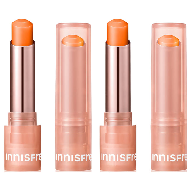 INNISFREE  Dewy Tint Lip Balm, 2 Melon Coral, 3.2g, 2 Count
