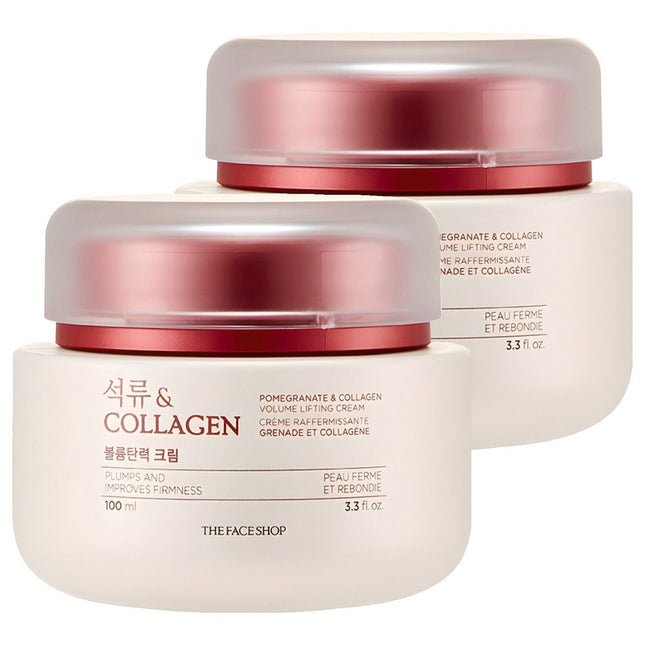 THE FACE SHOP  Pomegranate And Collagen Volume Elasticity Cream 100ml 2ea