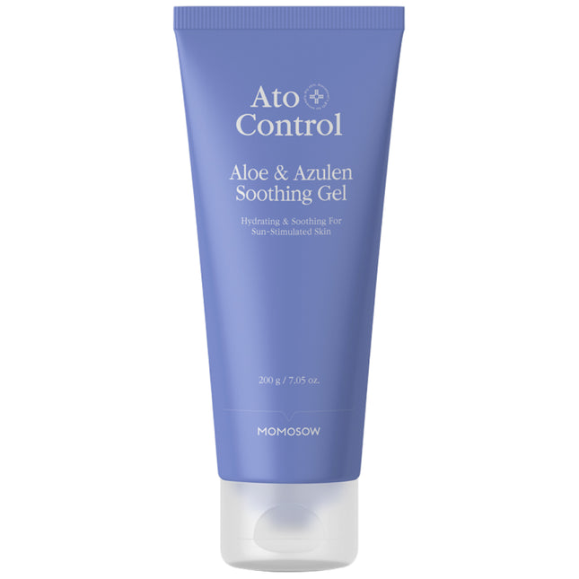 MOMO THRU Momo Thru Atocontrol Aloe & Azulene Soothing Gel / Blue Guaiaculin Sun Heat Soothing, 1 Count, 200g, 1 Count