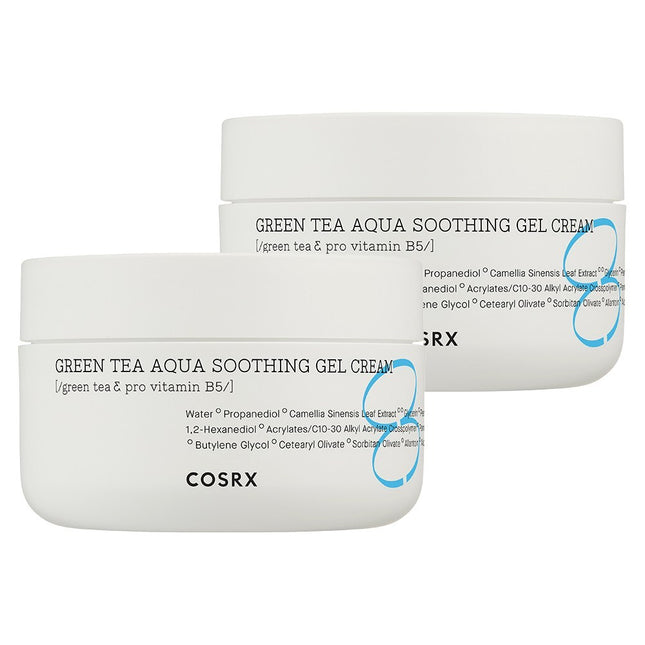 COSRX  Hydrium Green Tea Aqua Soothing Gel Cream, 50ml, 2 Count