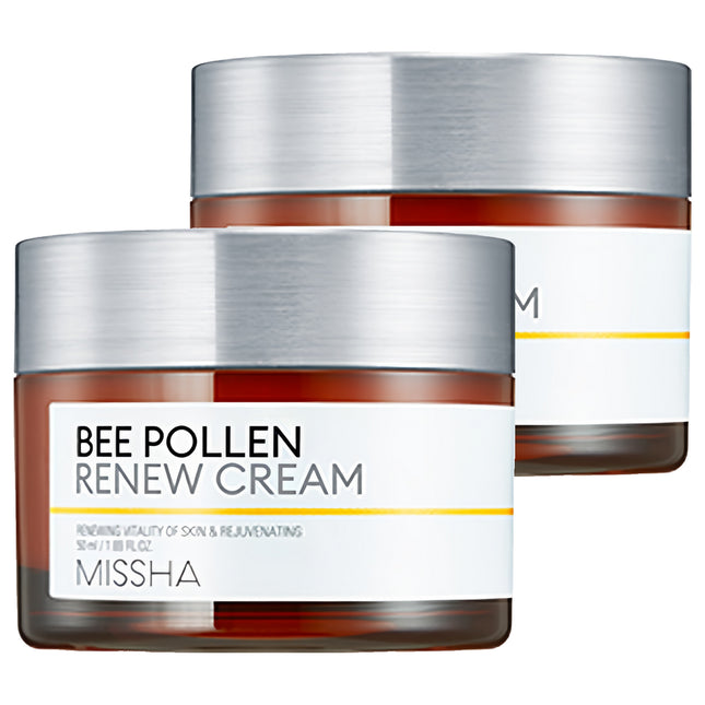 MISSHA  BEE POLLEN RENEW CREAM 50ML SET OF 2