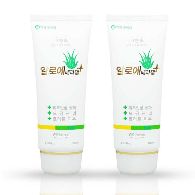 FMKOREA  Aloe Vera Gel Plus, 100ml, 2 Pack
