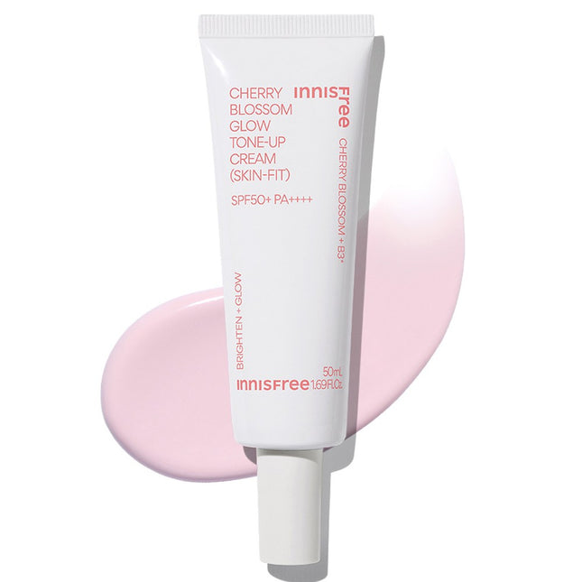 INNISFREE  Jeju Cherry Blossom Glow Skin Fit Tone Up Cream Pink 50ml 1pc