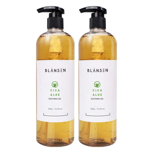 BLANCEN  Cica Aloe Soothing Gel, 500g, 2 Count