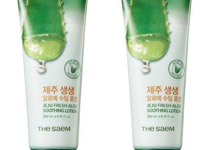 THE SAEM  Jeju Fresh Aloe Soothing Lotion 250ml, 2 Pack