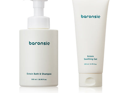 BARONCINI  Ectoin Soothing Gel 200ml +  Ectoin Bath & Shampoo 500ml, 1 Set