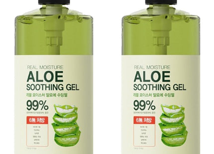 ASOME  Real Moisture Aloe Soothing Gel 99% 1L 2ea